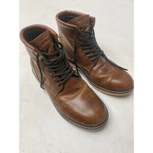 Superdry lace up boots men’s size 10 brown leather